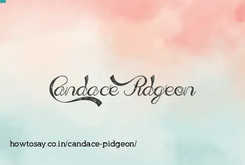 Candace Pidgeon