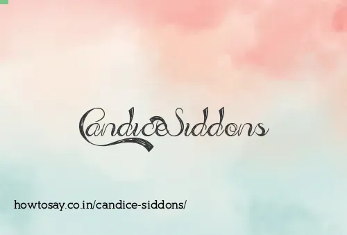 Candice Siddons