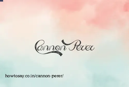 Cannon Perer
