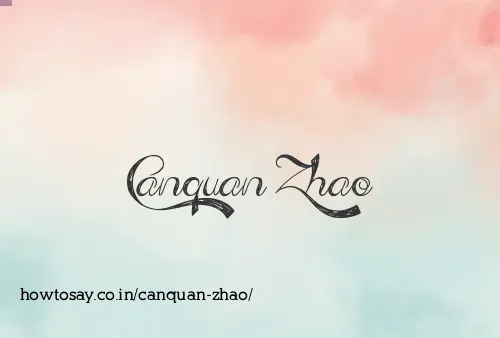 Canquan Zhao