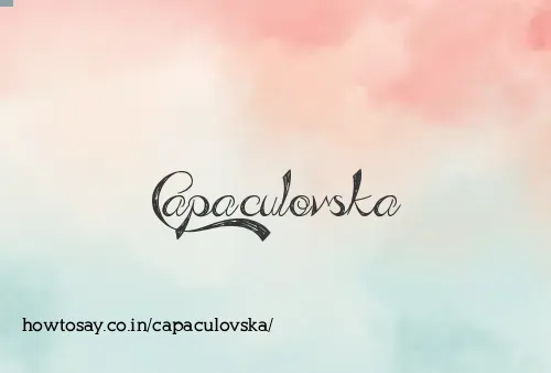 Capaculovska
