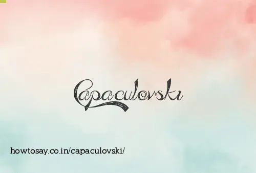 Capaculovski
