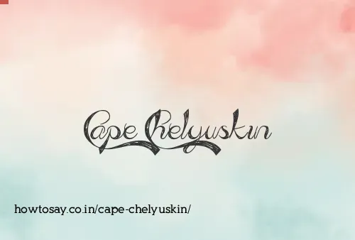 Cape Chelyuskin