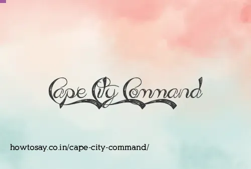 Cape City Command