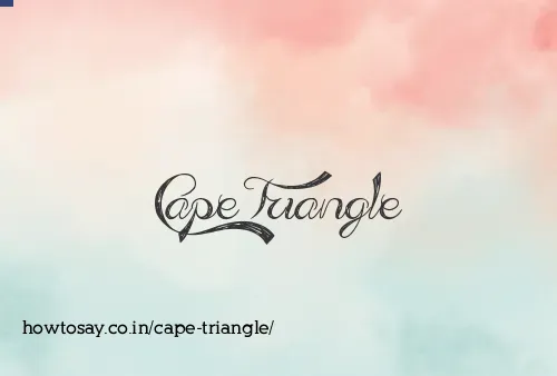 Cape Triangle