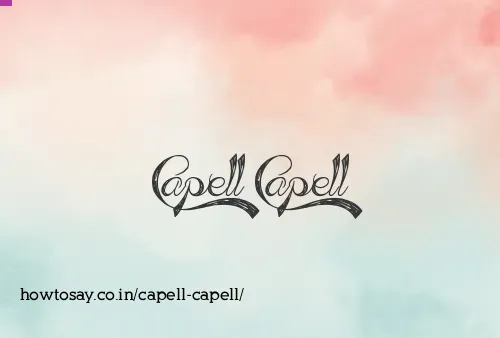 Capell Capell