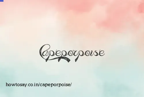 Capeporpoise