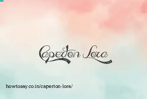 Caperton Lora