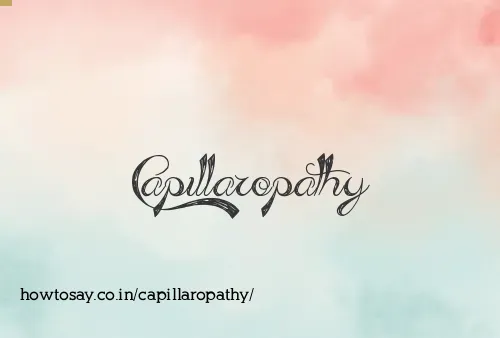 Capillaropathy