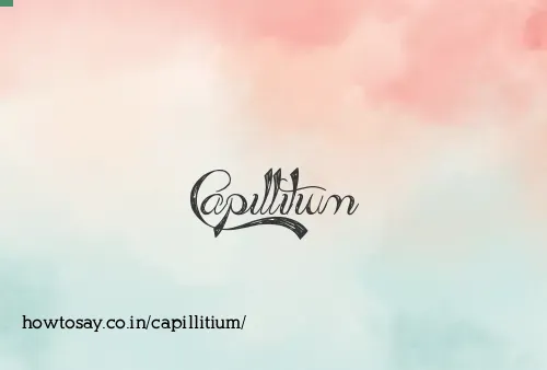 Capillitium