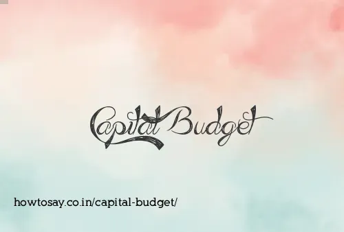 Capital Budget