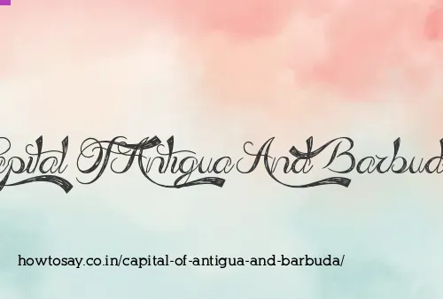Capital Of Antigua And Barbuda