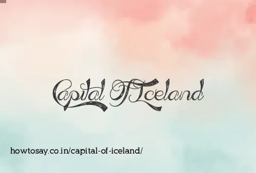 Capital Of Iceland