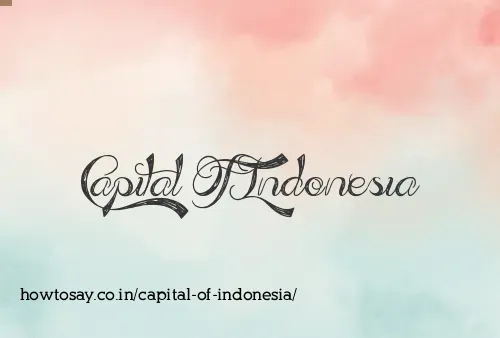 Capital Of Indonesia