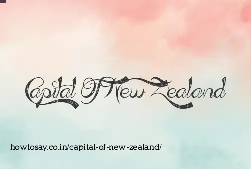 Capital Of New Zealand