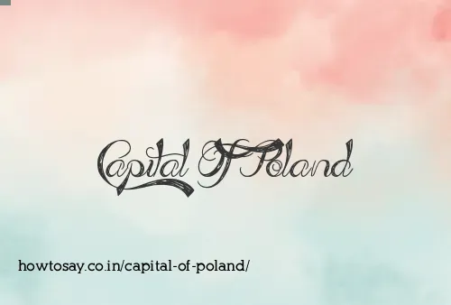 Capital Of Poland