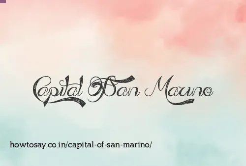 Capital Of San Marino