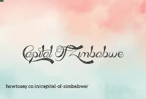Capital Of Zimbabwe