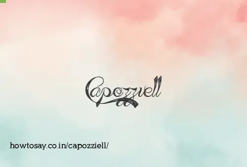 Capozziell