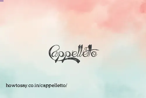 Cappelletto