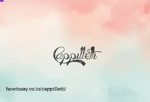 Cappilletti