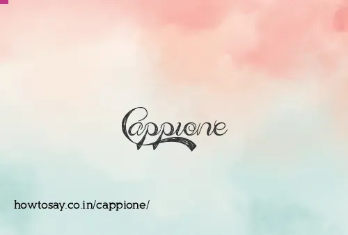 Cappione