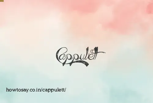 Cappulett