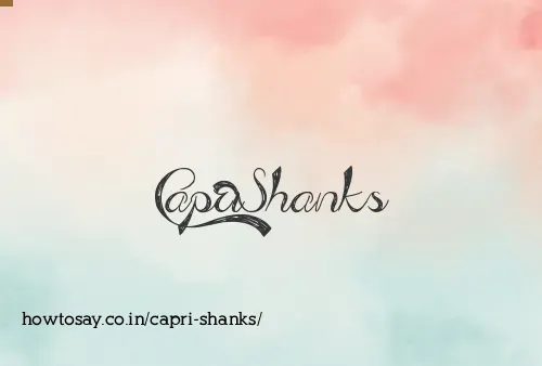 Capri Shanks