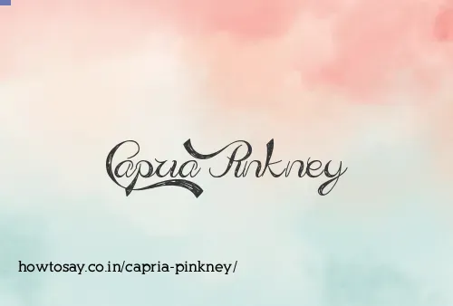 Capria Pinkney