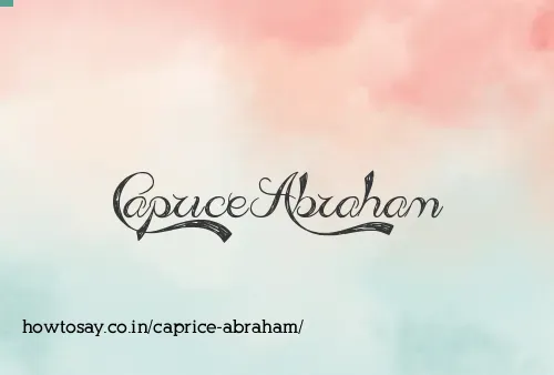 Caprice Abraham
