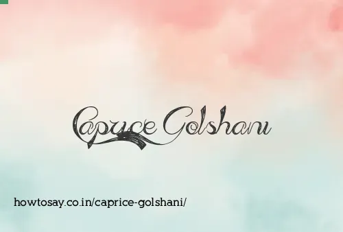 Caprice Golshani