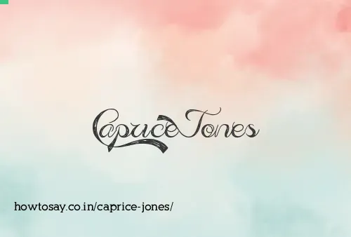 Caprice Jones