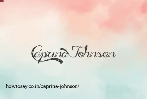 Caprina Johnson