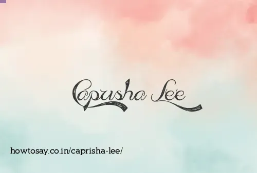 Caprisha Lee