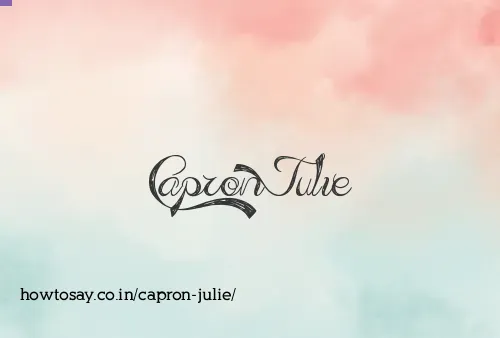 Capron Julie