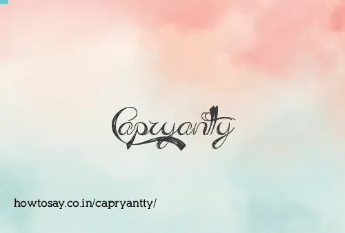 Capryantty