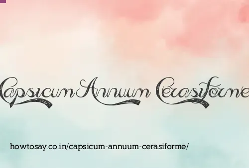 Capsicum Annuum Cerasiforme