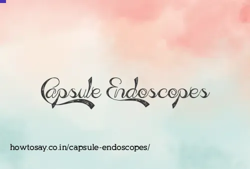 Capsule Endoscopes