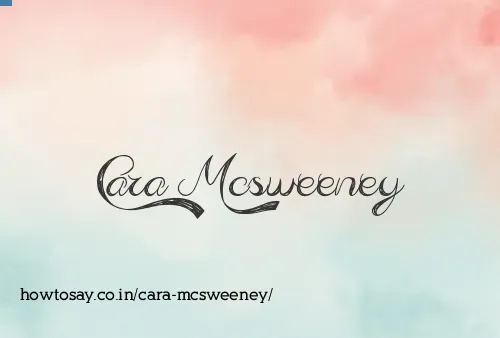 Cara Mcsweeney