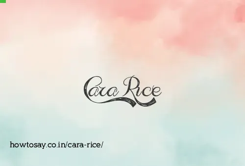 Cara Rice