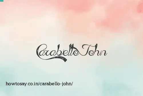 Carabello John