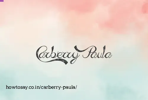 Carberry Paula