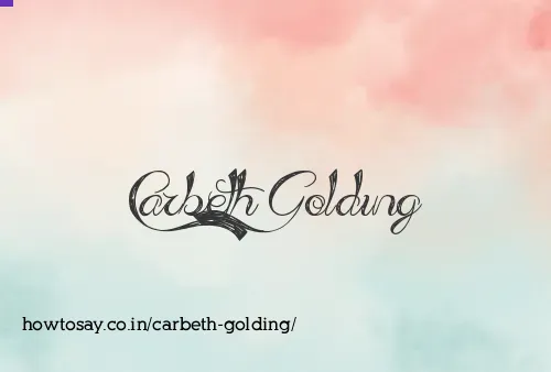 Carbeth Golding