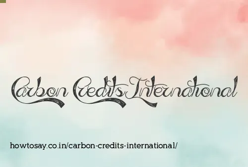Carbon Credits International