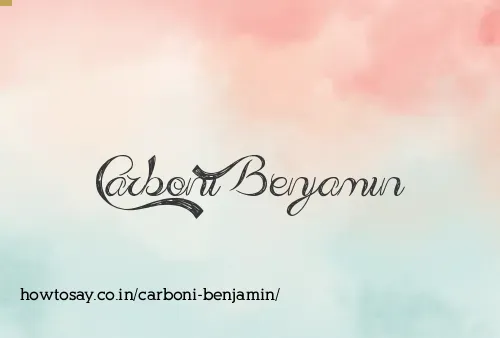 Carboni Benjamin