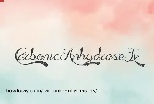 Carbonic Anhydrase Iv