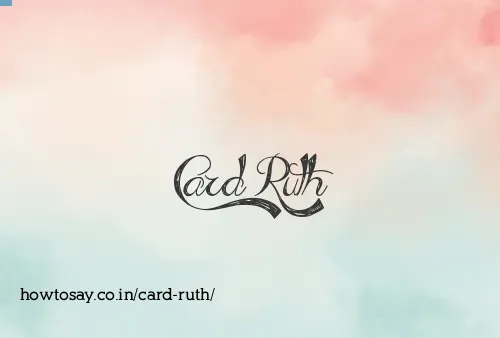 Card Ruth