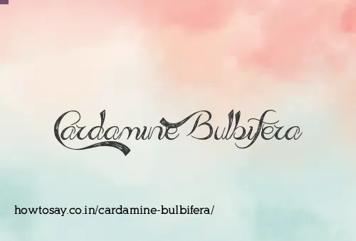 Cardamine Bulbifera