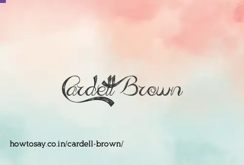 Cardell Brown
