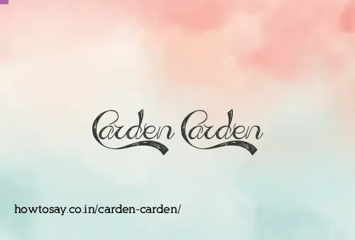Carden Carden